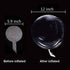 25 PCs Clear Bobo Balloons: 12 inches Transparent Bubble Balloons for Light Up LED, Christmas, Party Events, Weddings