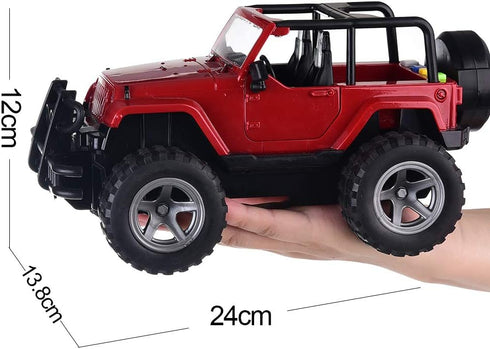 UXRPTU 1:16 Car Toy Off-Road Military Fighter Friction Powered Toy Vehicle with Fun Lights and Sounds