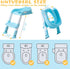 EGREE Potty Training Toilet Chair Seat with Step Stool Ladder for Kids and Toddler Boys Girls - Foldable Height