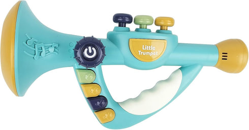 Little Trumpet Toy for Toddlers, Musical Educational Toys for Kids Ages 1-3, Infants Music Toys (Blue)