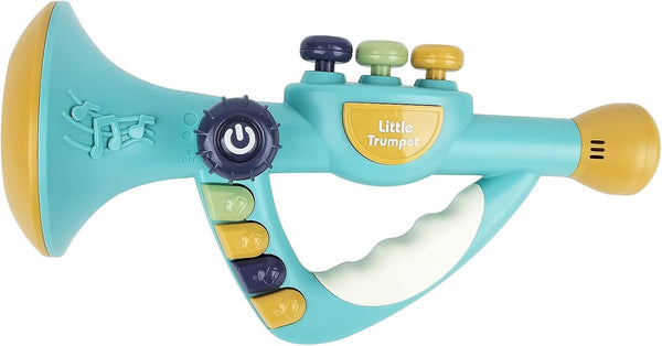 Little Trumpet Toy for Toddlers, Musical Educational Toys for Kids Ages 1-3, Infants Music Toys (Blue)