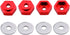 4PCS Aluminum Alloy 12mm Turn 17mm Metal Wheel Rim Hex Adapter Drive Hub Compatible with traxxas Axial RC4WD HPI Himoto HSP Losi Kyosho RC 1/10 On-Road Car Buggy Truck Tires