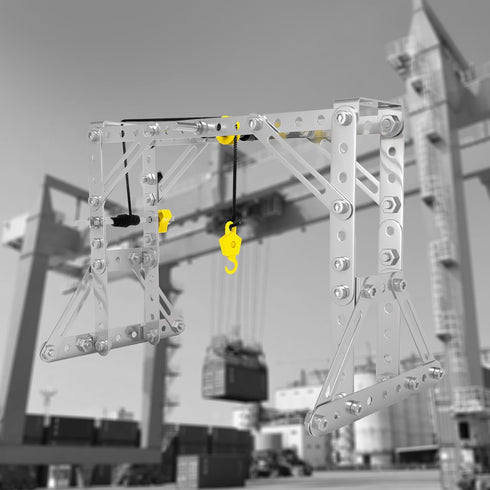 PANPAPA 273pcs 3 1 Set,Erector Sets 8-12,DIY Metal Building Toys, in Tower Crane & Frame Crane & Windmill Metal Model