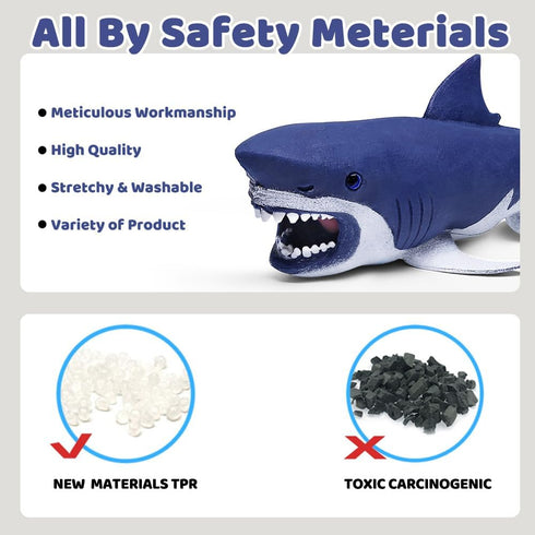Animal,8 Inch Set(8 Pack Ocean Sea Rubber Bath Toy Random),Super Stretches Material TPR, Some Kinds Can Change Colour