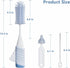 Swishine Set, Baby Bottle Brush Innovative Efficient Press-to-Spin Brush Cleaner - Includes Silicone Bottle Brush
