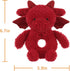 Apricot Lamb Baby Lovey Red Dragon Soft Rattle Toy, Plush Stuffed Animal for Newborn Soft Hand Grip Shaker Over 0 Months (Red Dragon, 5.9 Inches)