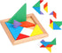 3 Otters Wooden Tangrams Puzzles, 4 Pack Educational Shapes Puzzle Toys for Kids and Adults, STEM Montessori Wood Toy