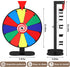 Retbtnm 12-Inch 12 Color Prize Wheel, Slot Editable Spinning Wheel with Dry Erase Board & Marker for Parties