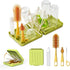 VOGOGE Travel Bottle Brush with Portable Bottle Drying Rack, Baby Bottle Brush for