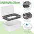 Flenpptly Gray Baby Wipes Holder - Fresh Wipes Dispenser with Easy Access