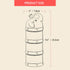 Baby Milk Powder Formula Dispenser - Stackable Container for Travel, Large Capacity Formula Holder and Snack Storage,