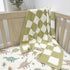 28"x40" L+L USA Checkered Baby Blanket - DreamSoft Knit Throw for Crib, Stroller or Car Seat - Soft Blanket/Newborn