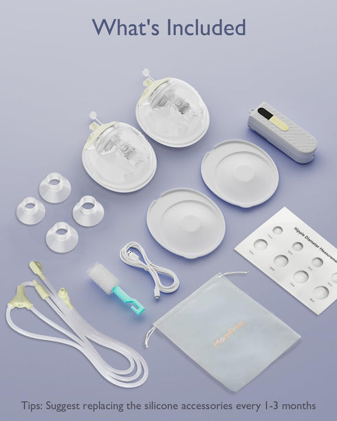 K3 1800mAh 3 9 Portable,15-24mm Breast Pump Hands Free Updated, Wearable Breastfeeding Pump with Soft Double-Seal