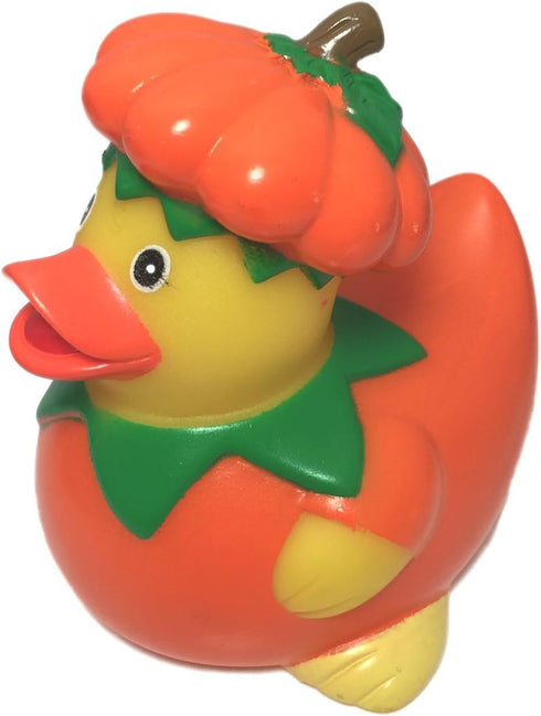 Halloween Pumpkin Rubber Duck - Safe Floating Bath Toy for Kids