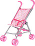 Dream Collection Doll Stroller - Metal Fold Up and Down Umbrella Stroller for Pretend Play, Pink