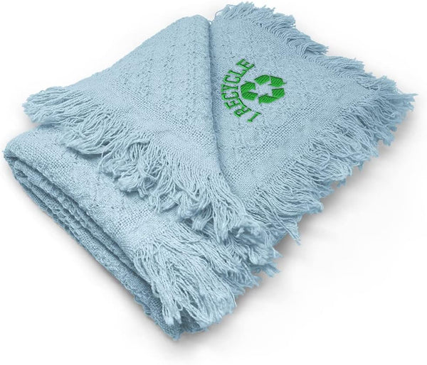 Fastasticdeals Nursery Bedding Baby Blankets for Boys & Girls I Recycle Green Logo