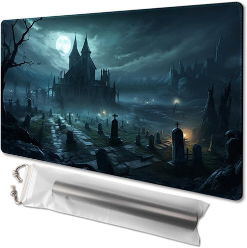 MTG Playmat Size 24x14in - Free Storage Bags, Non-Slip Backing for Card Game Enthusiasts