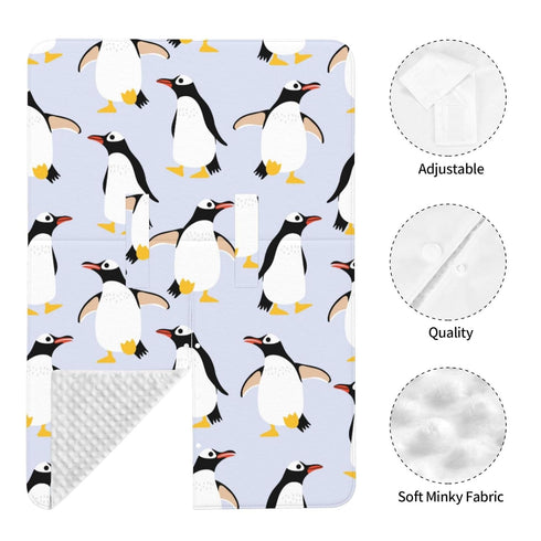 Zhbvncp Cute Penguins Baby Car Seat Cover & Breastfeeding Nursing Cover - Breathable Stretch Fabric Multi-Use Nursing