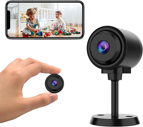 VSTARCAM Tiny Camera for Home Security 1Pcs, 2.4GHz WiFi Portable Battery Operated with