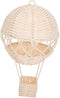 BESTOYARD Rustic Rattan Hot Air Balloon Lamp Shade Handwoven Wicker Wall Art