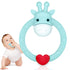 SHARE&CARE BPA Free Silicone Giraffe Baby Teether Toy with Storage Case for Infant Pain Relief