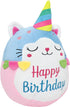 CAIYUEGG Cat Plush Toy Unicorn Cat Stuffed Animal Cute Birthday Unicorn Plushies Pillow