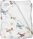 Selgkds Cute Planes Baby Blankets for Boys Girls Infants Toddler Crib Stroller Watercolor