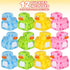 ArtCreativity 2.25 Inch Pixelated Rubber Duckies for Bath, Pack of 12 – Colorful Rubber Ducks in Bulk, Fun Bath Tub &