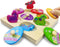 Pinkiwine Unicorn Wooden Peg Puzzles Montessori Educational Toys for Kids Toddlers Easter Basket