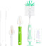 Gindasilva Baby Bottle Brush with One Base Hidden Nylon Nipple Cleaner, Stand Suction