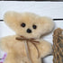funlife 100% Australian Soft Lambskin Flat Teddy Bear for Baby Birthday Gift, Cream
