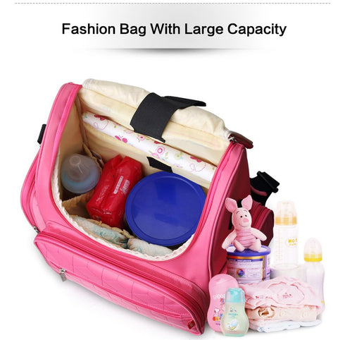 Insular Mummy Backpack Brand Diaper Bag Large Capacity Travel Baby Nursing Diaper Bags for Mum (Ivory)