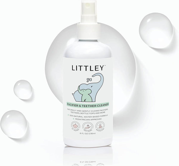 Littley Pacifier&Teether Cleaner | AlcoholFree HOCl Spray for Baby Pacifiers, Teethers, Bottles&HighTouch