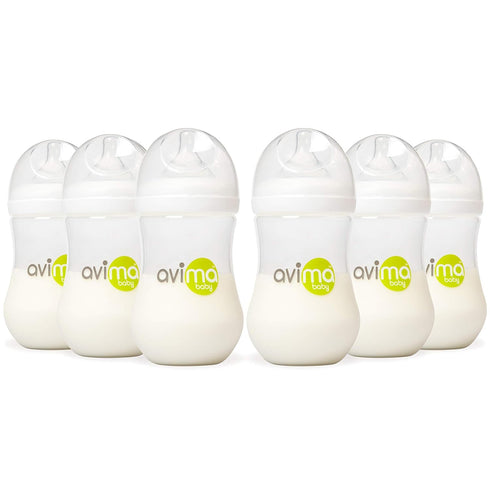 Avima Baby 9 oz Anti Colic Baby Bottles for Breastfed Babies -