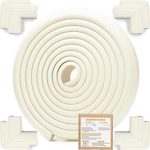 Dekukar Baby Proof Corners and Edges Protector 18ft (Large 15ft Edge+8 Corner Guard),