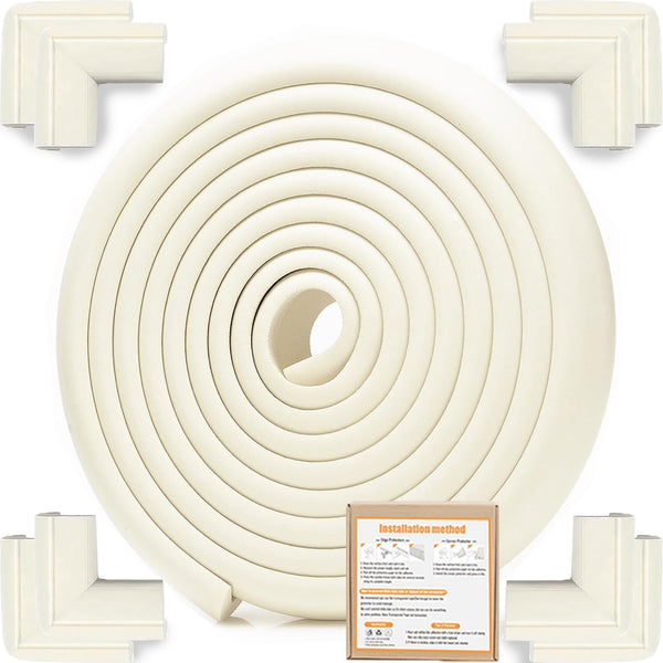 Dekukar Baby Proof Corners and Edges Protector 18ft (Large 15ft Edge+8 Corner Guard),
