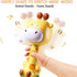 Baby Music Rattles Toy for 6-12 Months, Teething Toys with Music and Light, Toddler Learning Gifts (Giraffe)