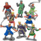 Liberty Imports 8 PCS Medieval Knight Figures - Toy Soldiers Free-Standing Figurines