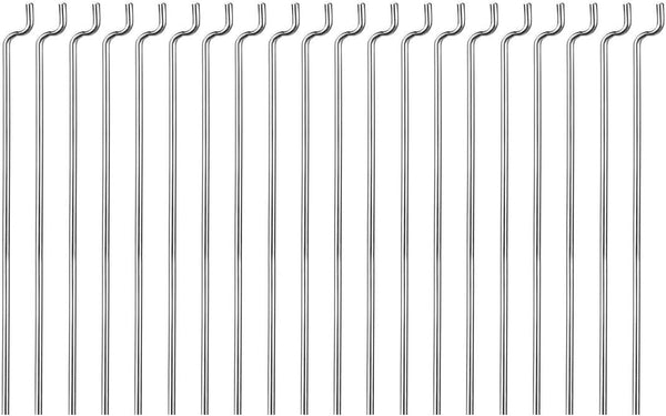 uxcell 1.2mm x 450mm (17.7 Inch) Steel Z Pull/Push Rods Parts for RC Airplane, Boat Replacement (Pack of 20)