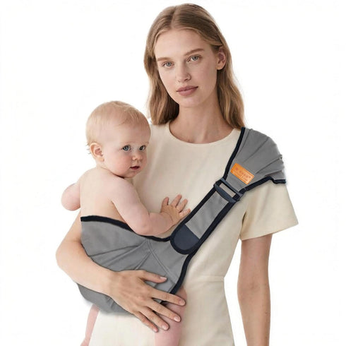 Beyoik Baby Sling Carrier,Baby Sling with Cushion,Toddler Carrier with Comfortable Sponge Cushion,Carrying 10-30