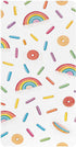 CZXW Rainbow with Sprinkles Crib Sheets Fitted 52" x 28" Natural Cotton Soft