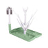Ubbi On-The-Go Drying Rack and Brush Set, includes Travel Case and Bottle Brush for Compact Storage, Sage