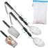 Beach Sand Sifter, 2 Beach Sifting Sand Telescoping Pole Sets with Scoops,