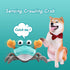 Dog Toys Escaping Crab Crawling Toy with Music Control & Lights, Dancing Crab Interactive Fun for Small Dogs