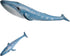 Gemini&Genius Blue Whale Sea Animal Action Figure, Ocean Shark Whale Model Toy for Kids and Collectors
