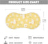 decor gift 4 Pack 22x11in Cotton Burp Cloths Easy Care Cute Animal Mallard Daisy Pastel Yellow spit up Cloth for Unisex