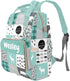Noverbibi Backpack Mommy Daypack Personalized Woodland Deer Bear Diaper Bag with Name Custom Baby Bag, Nursing Tote