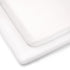 CLAIR DE LUNE Baby - 2 x Fitted Cotton Jersey Interlock Cot Bed Sheets White
