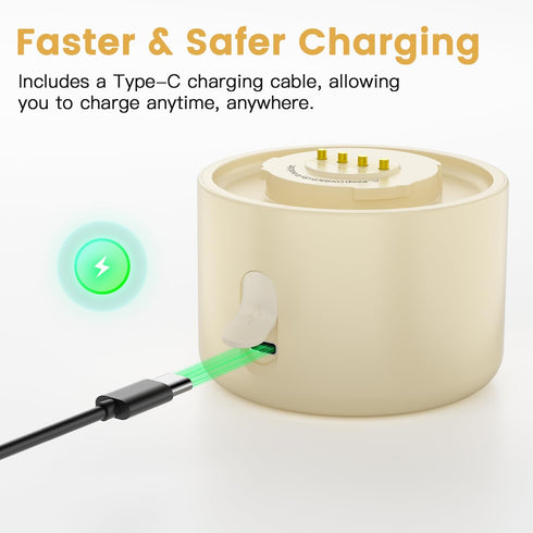 2025 17oz AI Portable Baby Bottle Warmer for Travel Cordless Milk Warmer with Detachable Battery, USB Rechargeable