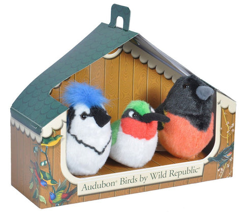 Wild Republic Audubon Birds Collection - Authentic Bird Sounds, Hummingbird, Blue Jay, Baltimore Oriole